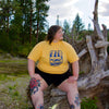 Kelsey is 5'8 and wears a full-length 2XL.